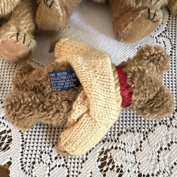 VINTAGE**Boyds Bears Russ Sugar Plum Bears Plush Vintage Collector Bear Lot of 6 - Picture 10 of 16
